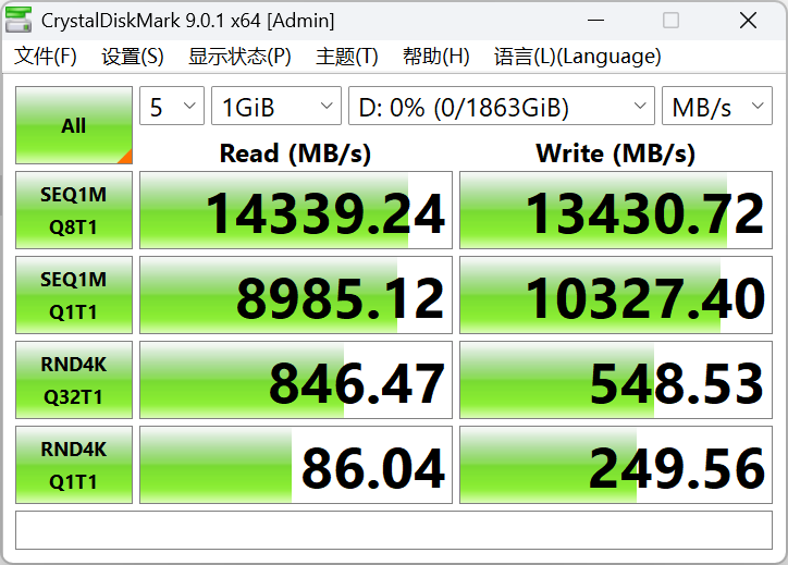 Crucial英睿达T710 Gen5 NVMe固态硬盘评测