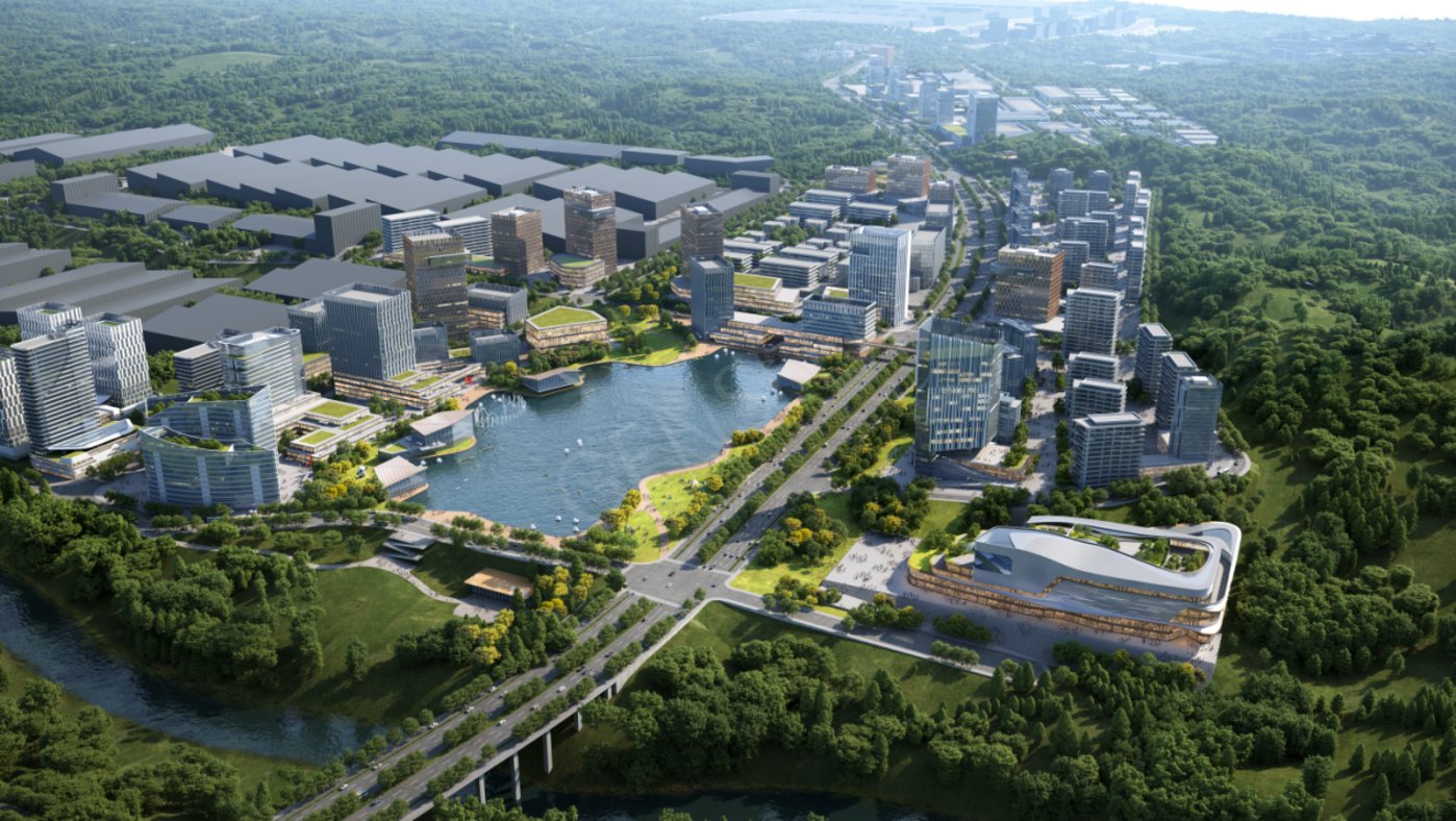 (宜宾高新零碳产业园效果图)