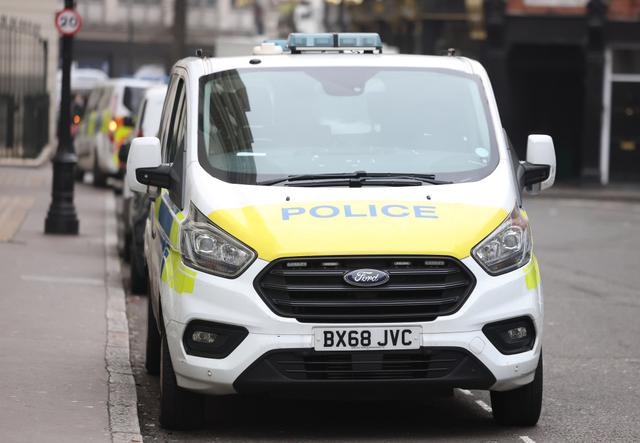 当地时间2026年1月26日，英国伦敦，一辆警车停在路边。视觉中国 图