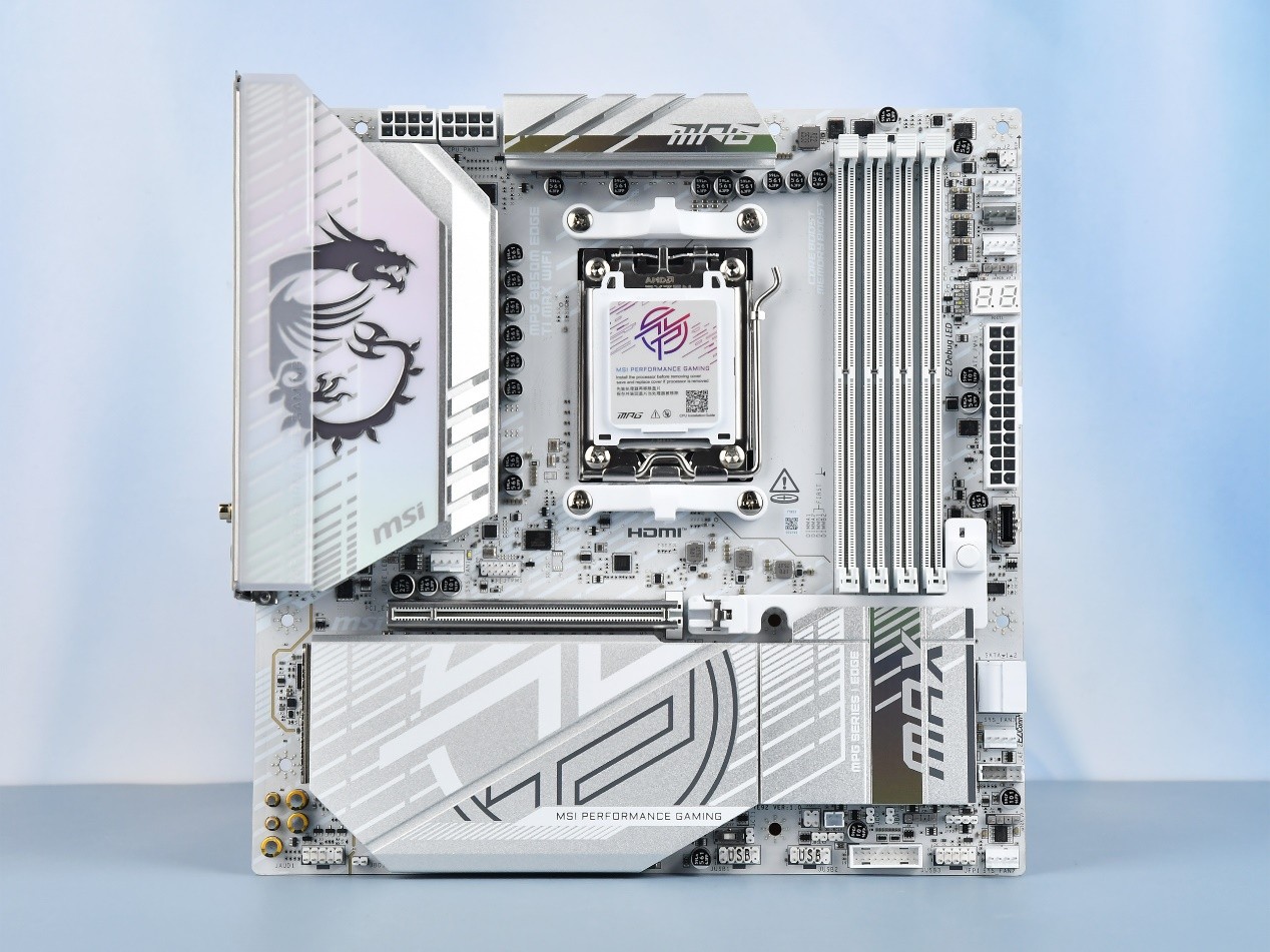 微星MPG B850M EDGE TI MAX WIFI主板评测：银白刀锋战力拉满