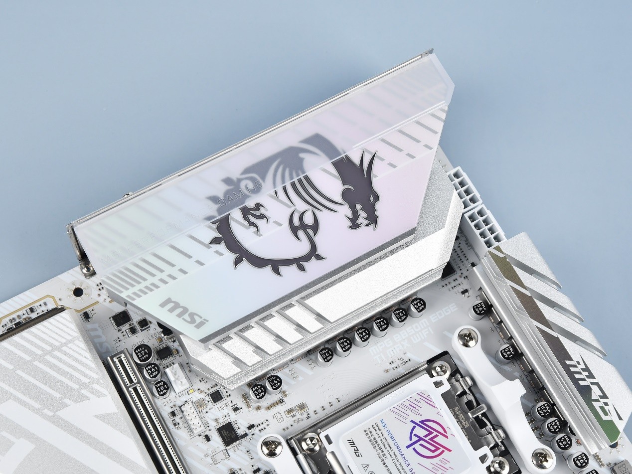 微星MPG B850M EDGE TI MAX WIFI主板评测：银白刀锋战力拉满