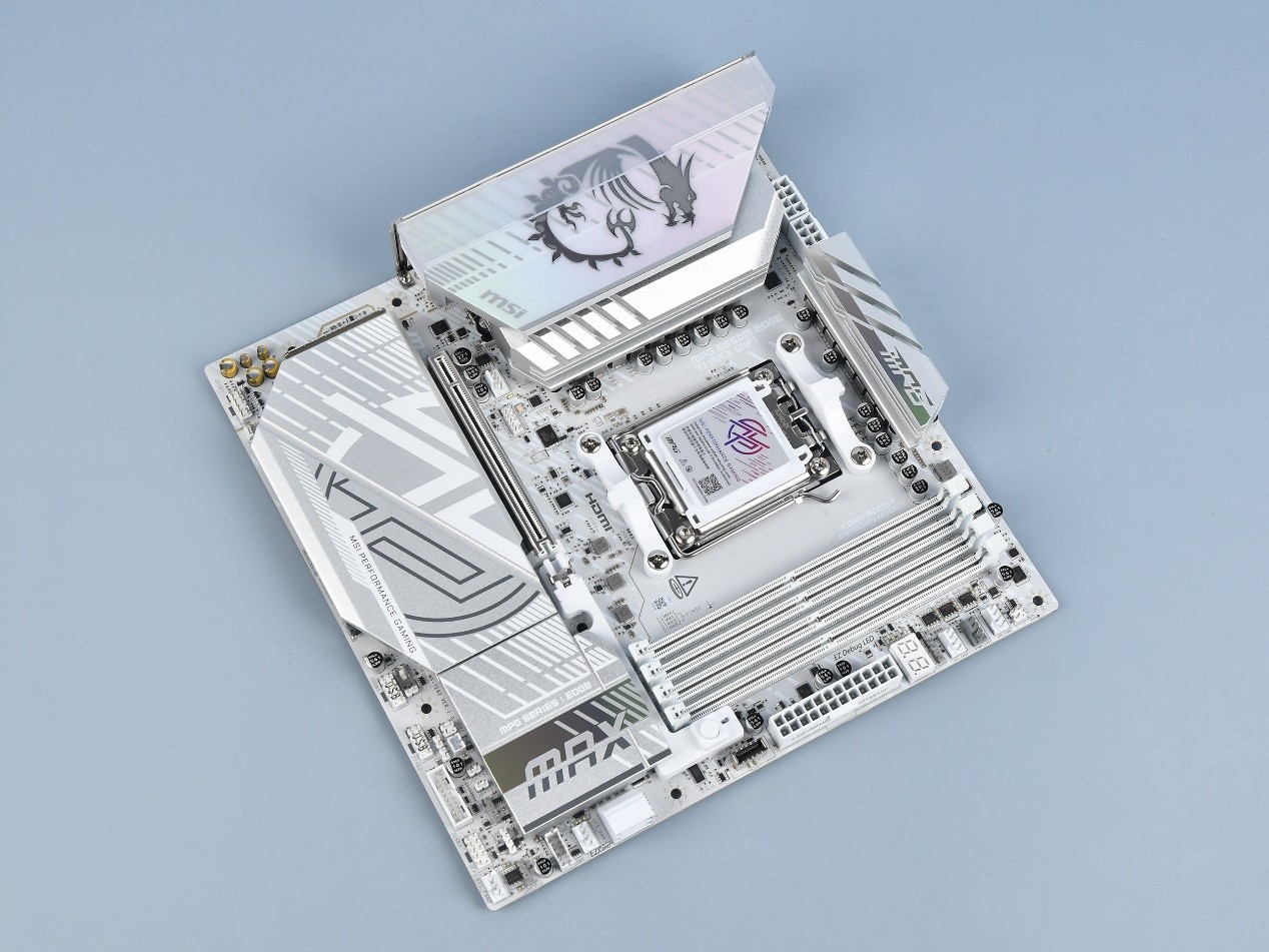 微星MPG B850M EDGE TI MAX WIFI主板评测：银白刀锋战力拉满