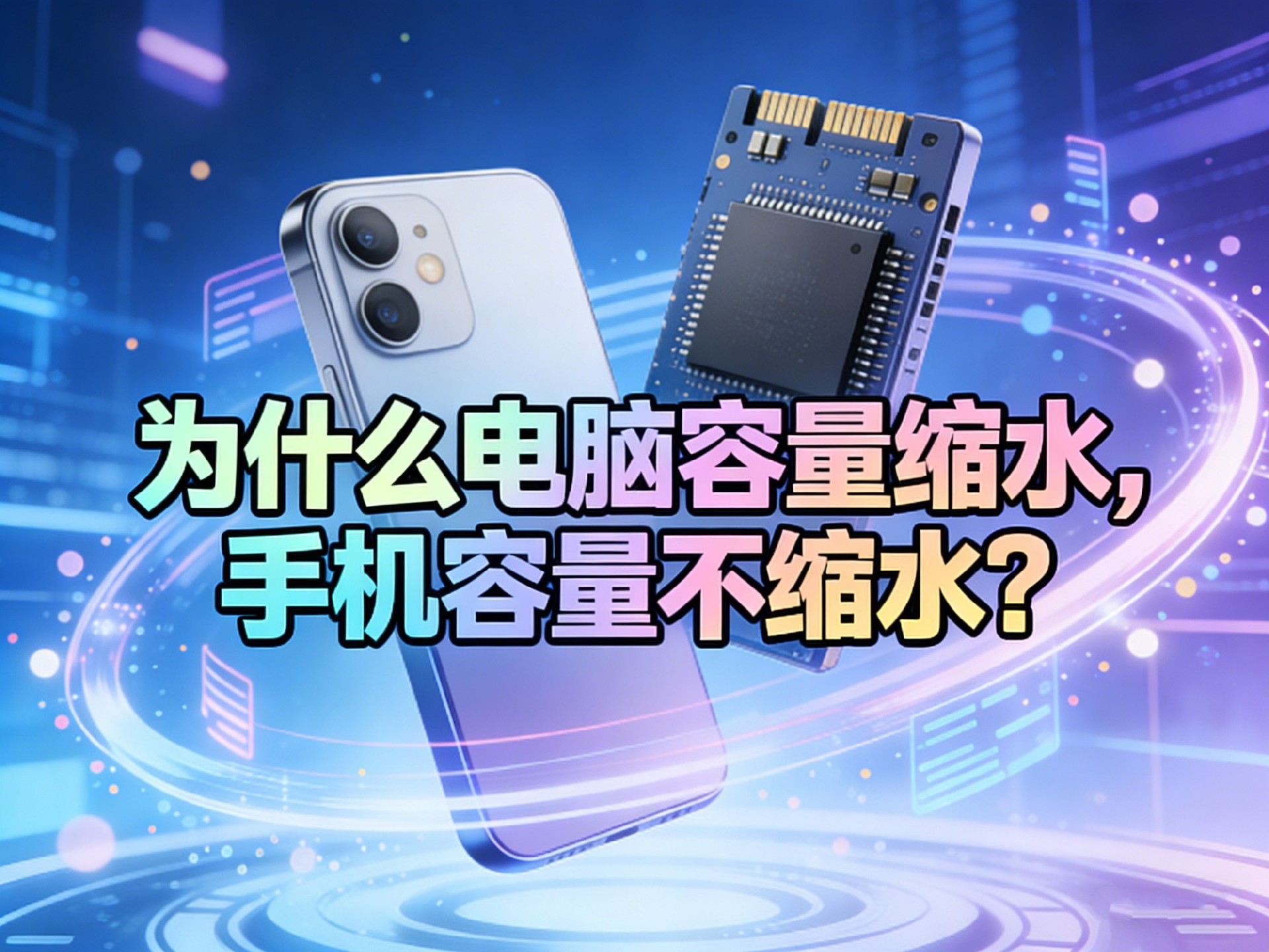 同样是256GB容量,为什么电脑缩水,手机不缩水?