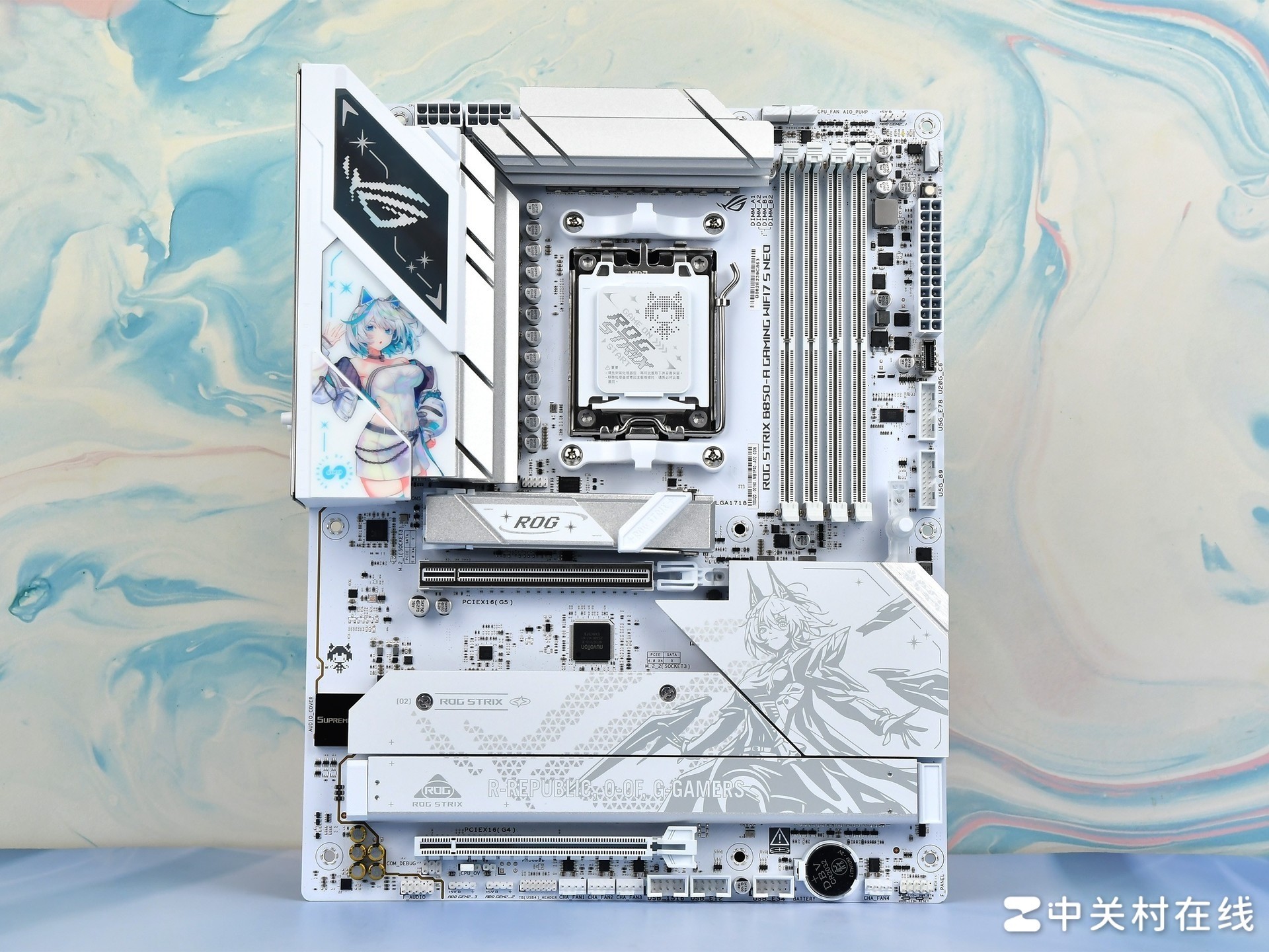 华硕ROG B850吹雪S NEO评测 二次元白色主板还得看吹雪