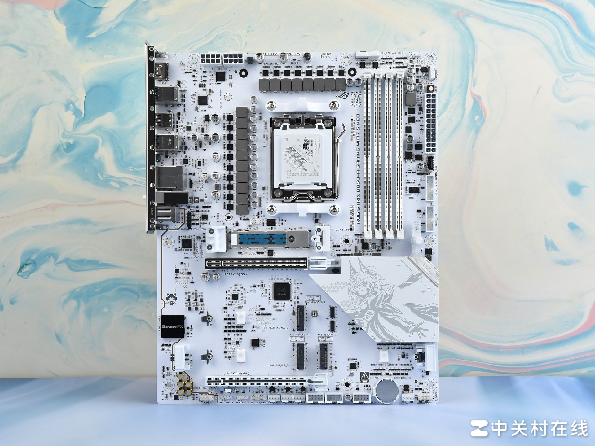 华硕ROG B850吹雪S NEO评测 二次元白色主板还得看吹雪