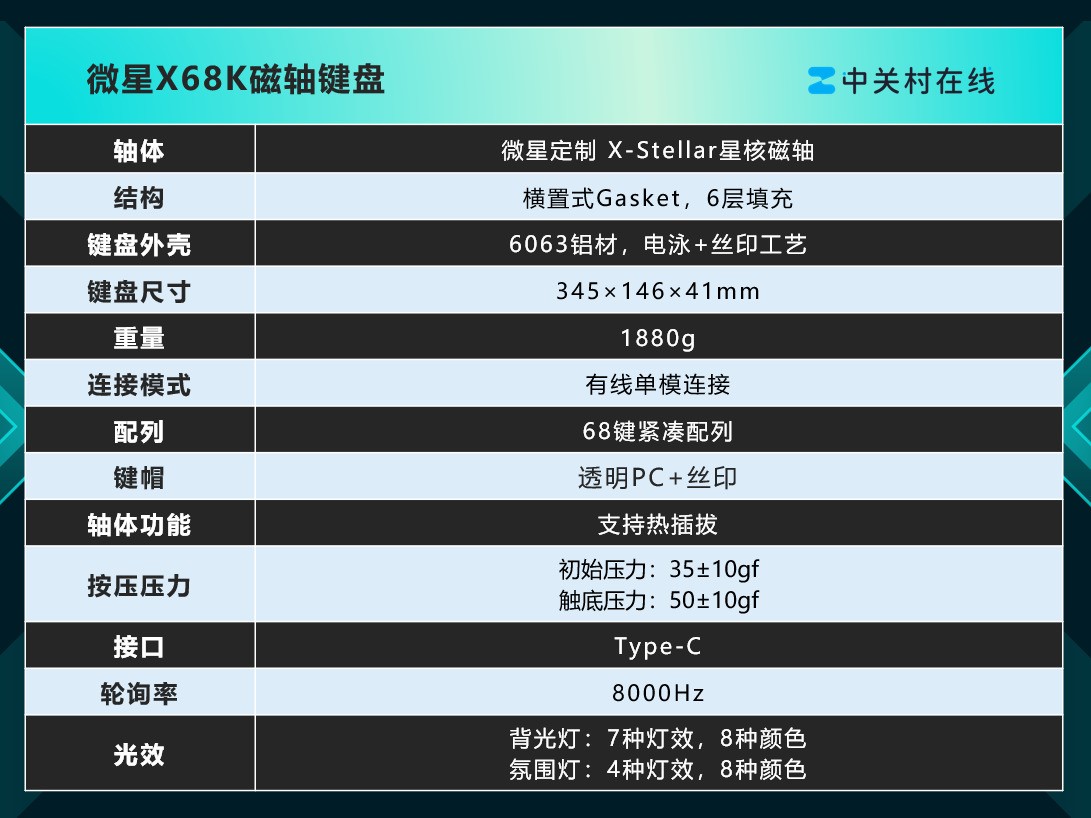 微星X68K磁轴键盘评测：精准与速度兼具的竞技利器