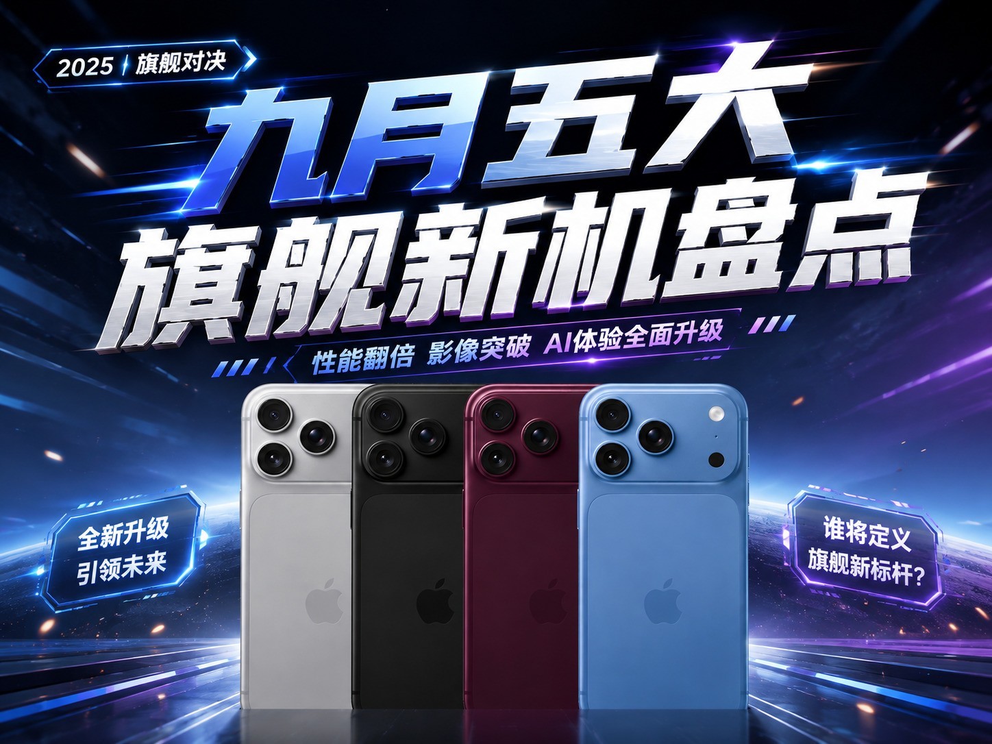 九月五大旗舰新机盘点:iPhone 18 Pro不再具备绝对优势